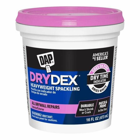DRYDEX HEAVYWEIGHT SPACKLING Dap Drydex Ready to Use Pink Spackling Compound 16 oz 7079812348